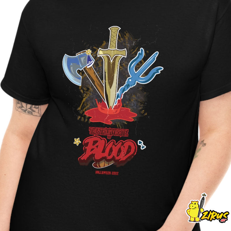 Halloween 2022 - Hololive "The Triumvirate of Blood" Suisei, mumei , gura - Tshirt