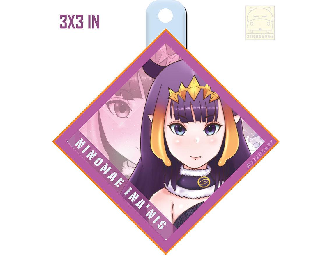 Hololive EN - Ninomae Ina'nis Acrylic Charm 3x3 inch
