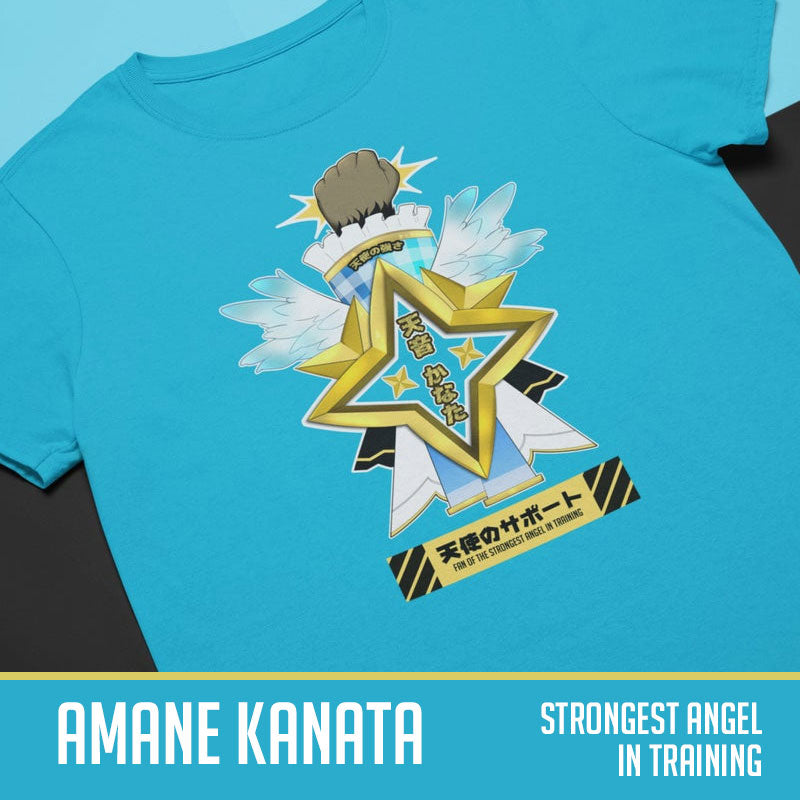 Hololive | Amane Kanata Inspired Emblem T-Shirt - Stronger Angel