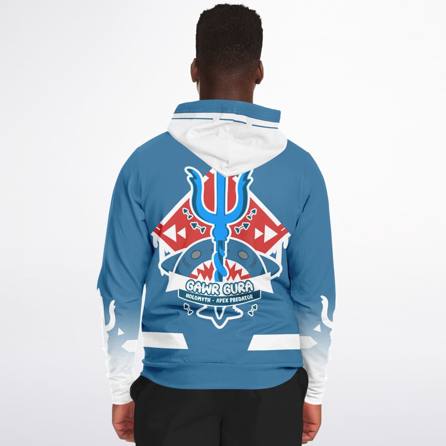 Hololive EN - Gawr Gura Apex Predator Holomyth Zip Up Hooddie