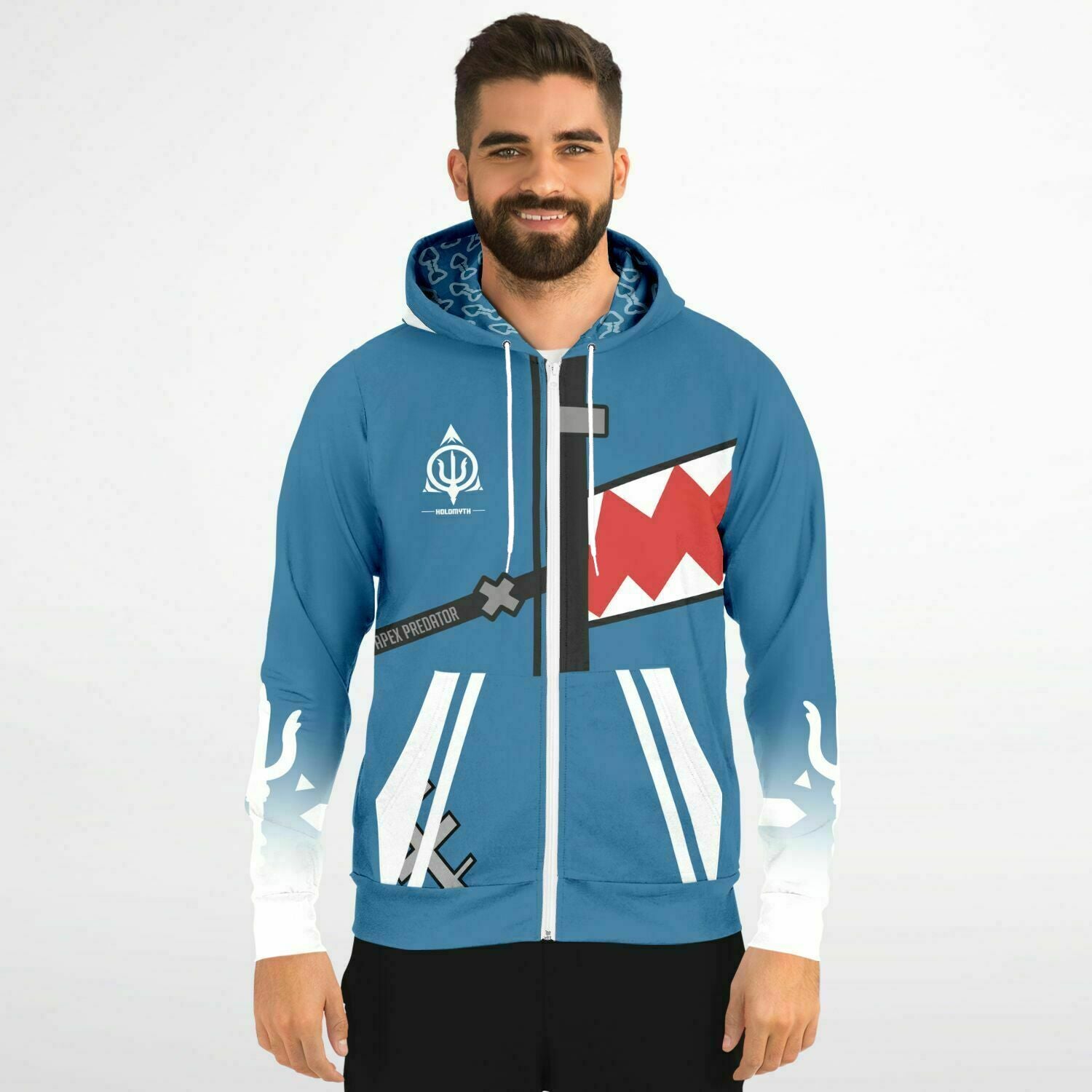 Hololive EN - Gawr Gura Apex Predator Holomyth Zip Up Hooddie