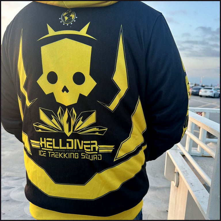 Helldivers 2 - Ice Trekking Squad Micro Fleece Hoodie