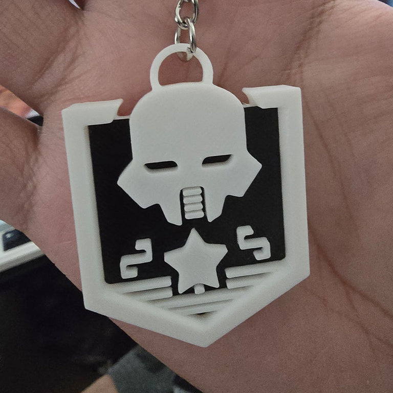 Helldivers 2 Unique Ranks Keychains - 3D Printed