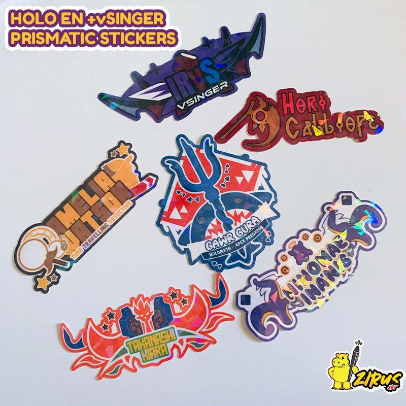 Hololive EN - Holographic Stickers Set of 6
