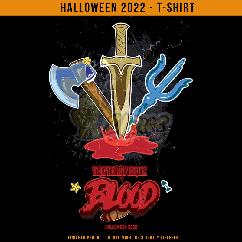 Halloween 2022 - Hololive "The Triumvirate of Blood" Suisei, mumei , gura - Tshirt