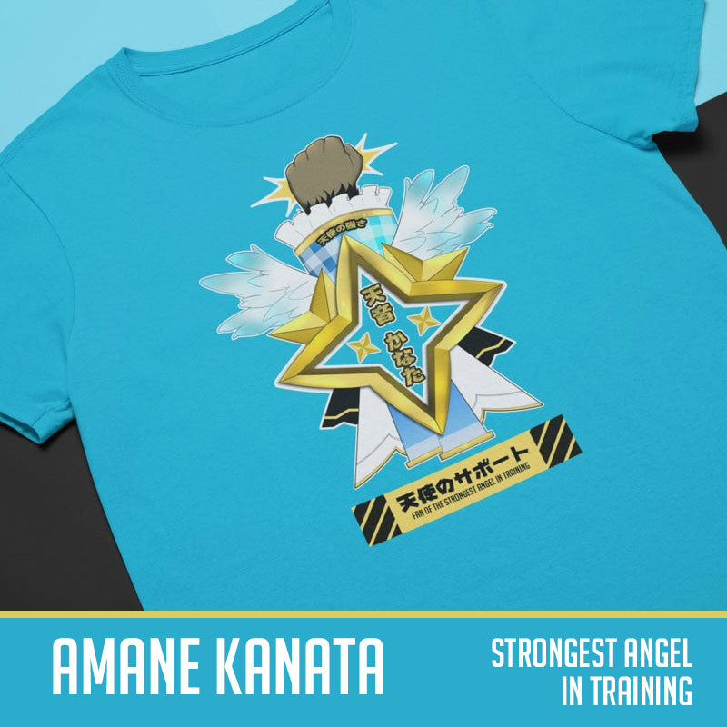 Hololive | Amane Kanata Inspired Emblem T-Shirt - Stronger Angel In Training