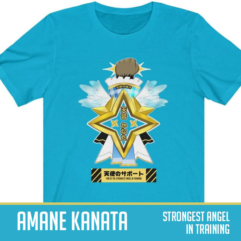 Hololive | Amane Kanata Inspired Emblem T-Shirt - Stronger Angel In Training