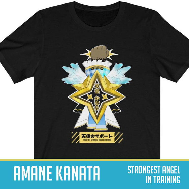 Hololive | Amane Kanata Inspired Emblem T-Shirt - Stronger Angel In Training