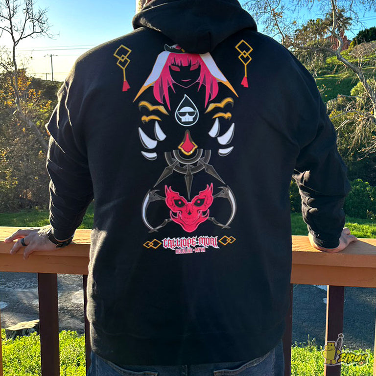 Hololive EN - Ancient signs | Mori Calliope Zip Up Hoodie