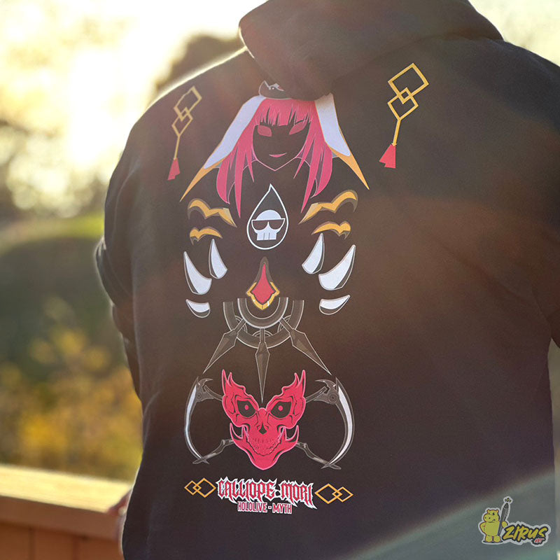 Hololive EN - Ancient signs | Mori Calliope Zip Up Hoodie