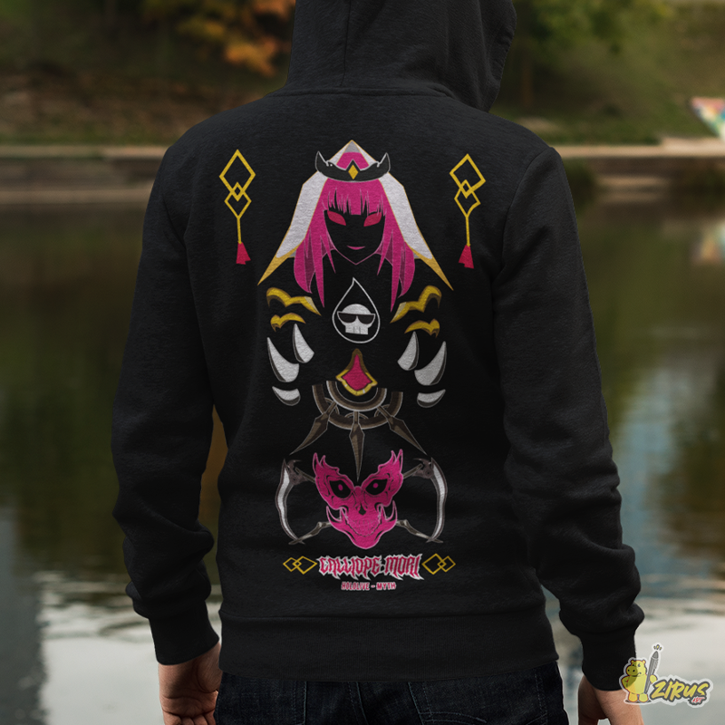 Hololive EN - Ancient signs | Mori Calliope Zip Up Hoodie