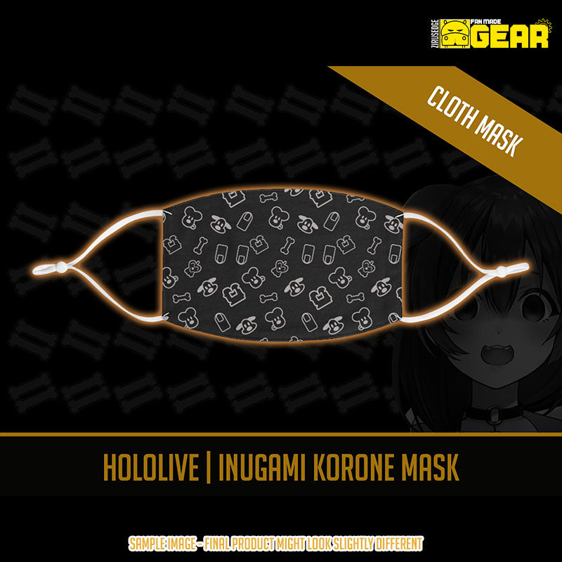 Hololive - Inugami Korone New Outfit Ver. Cloth Mask