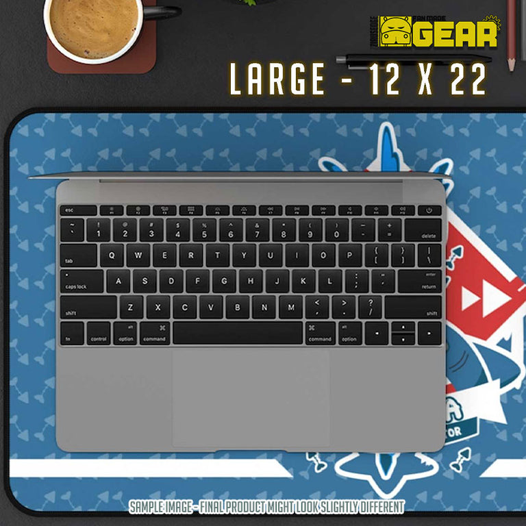 Mouse Pad/Gaming Mouse Pad | Hololive EN Gwar Gura Apex Predator Emblem