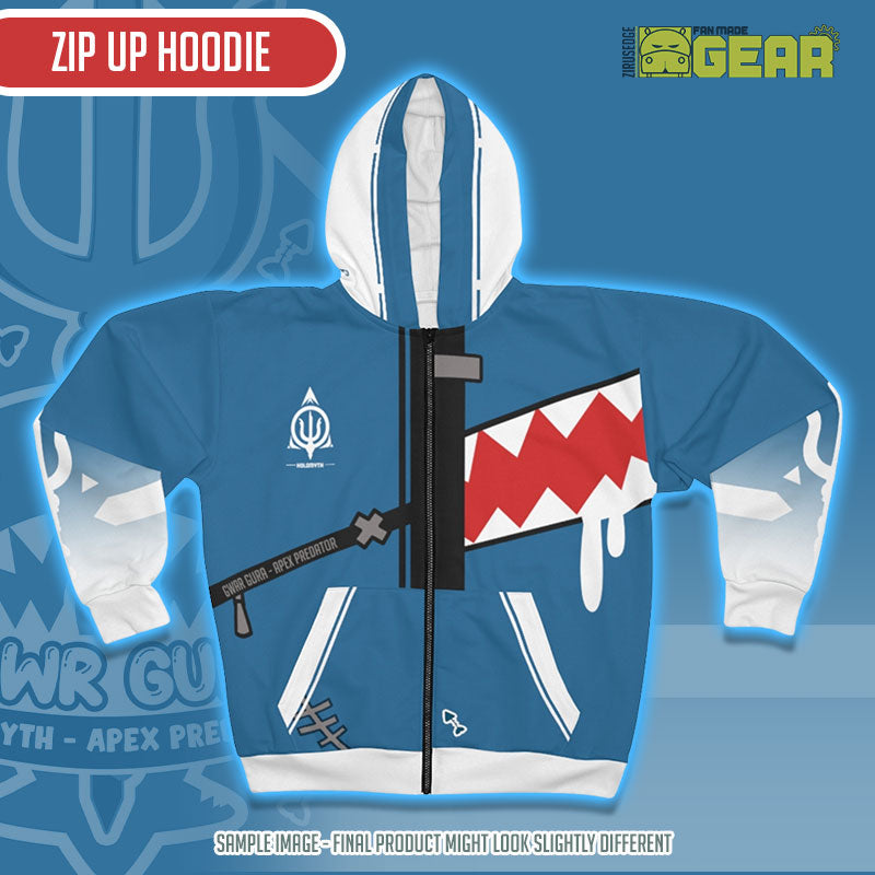 Hololive EN - Gawr Gura Apex Predator Holomyth Zip Up Hoodie